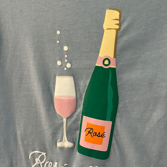 Kiel James Patrick Rosé All Day Blue Short Sleeve Tee Sz S - Picture 4 of 4